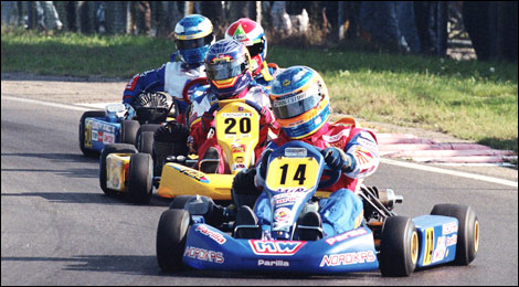 Karting Fernando Alonso Parma Italy